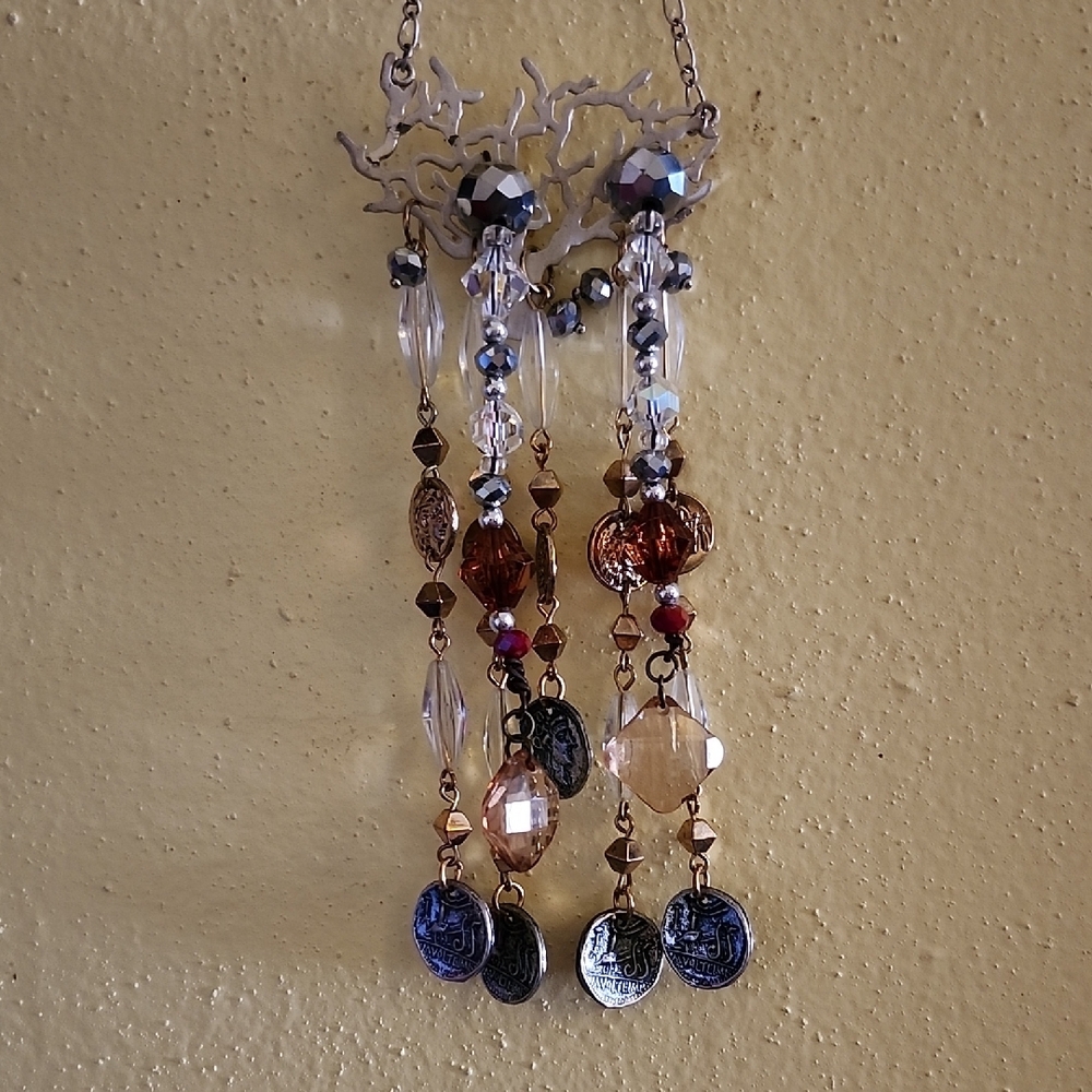 Elegant Multi-Color Beaded Sun Catcher